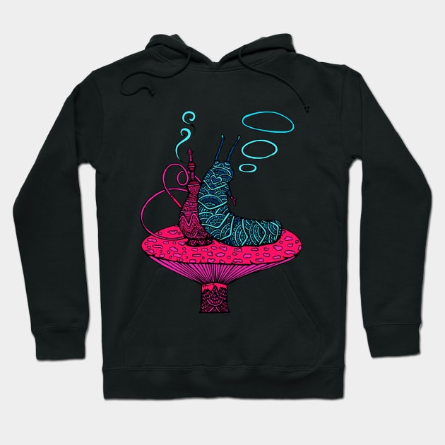 Hookah Smoking Caterpillar V.6.0 Hoodie by ogfx